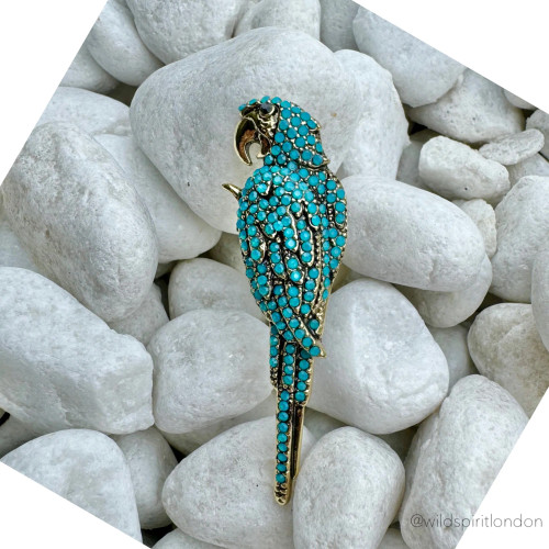 WS Blue Parrot Brooch WS Blue Parrot Brooch