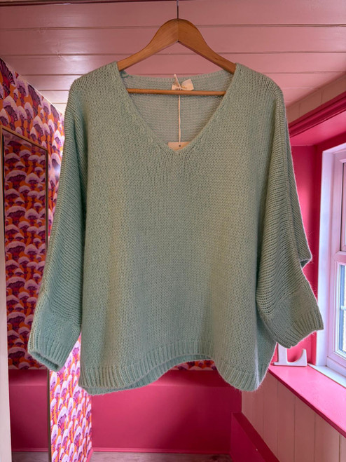 Mohair jumper ~ Mint