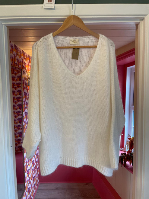 Mohair jumper ~ White Mohair jumper ~ White