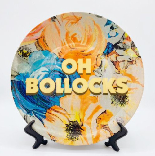 ARTWOW - 6 inch plate ~ Oh Bollocks ARTWOW - 6 inch plate ~ Oh Bollocks
