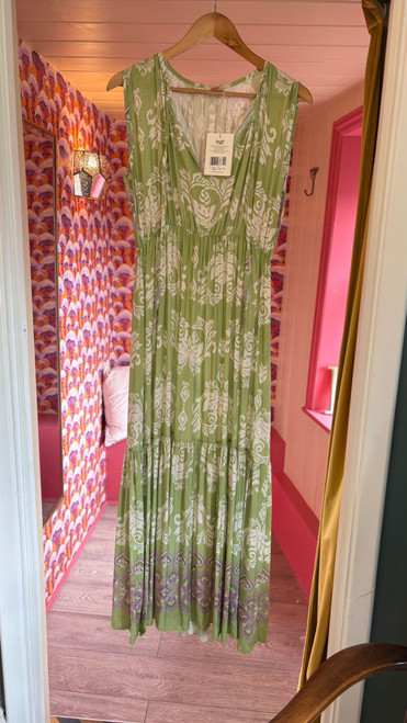 Goose Island - Aztec Sleeveless Maxi Dress - Lime
