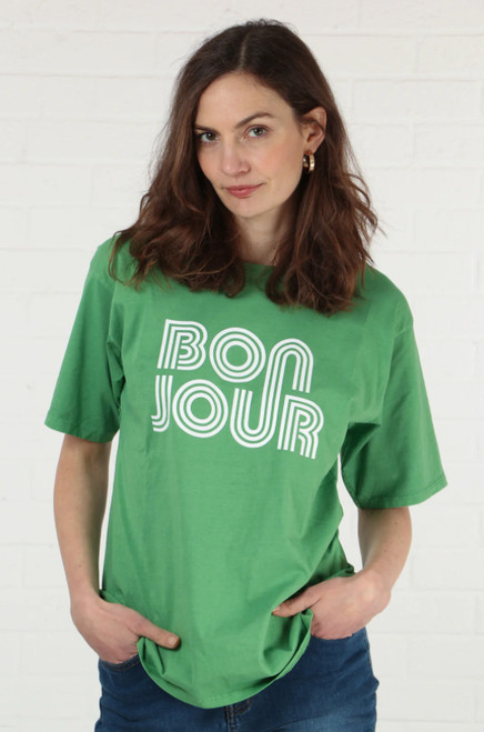 Miss Shorthair Retro ‘Bonjour’ T-Shirt