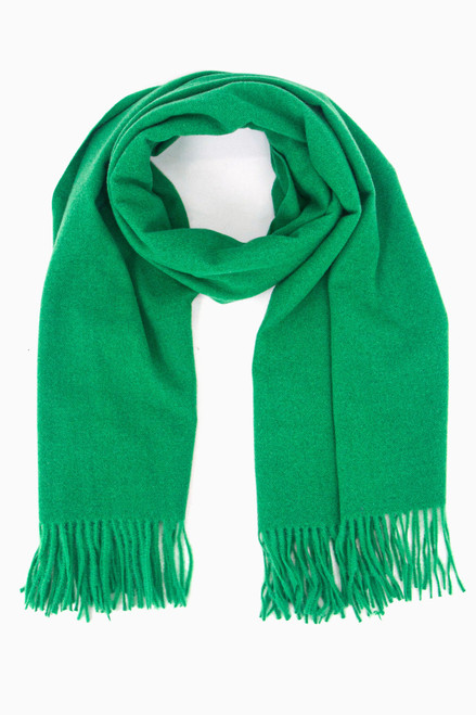 Miss Shorthair Lucia Plain Heavyweight Scarf ~ Green