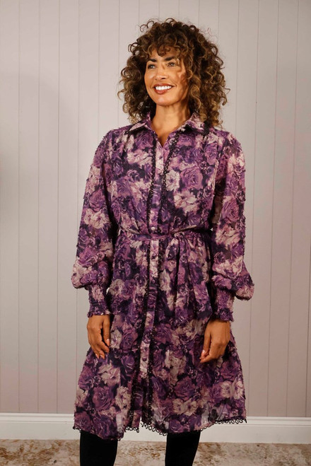 Rose Eyelash Dress ~ Purple