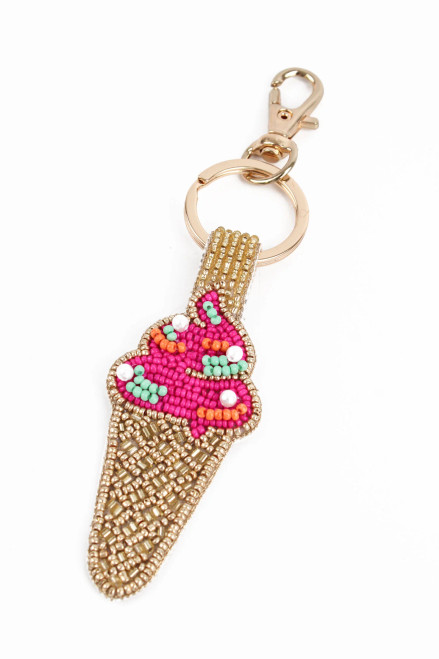 Tutti Fruity Ice Cream Keyring