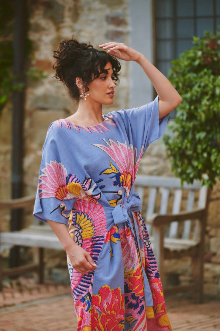 One Hundred Stars Obi Dress ~ Crane Periwinkle