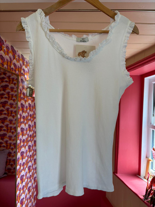 Frill Vest ~ White