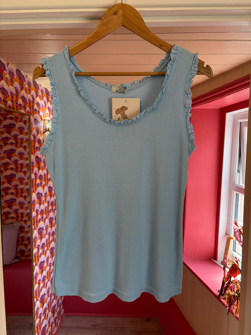 Frill Vest ~ Sky Blue