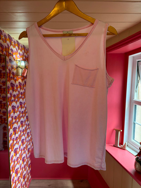 Pocket Vest Top ~ Dusty Pink