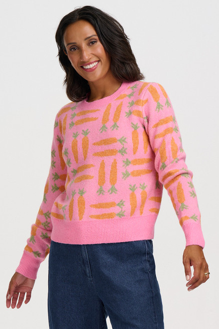 Selena jumper pink carrots