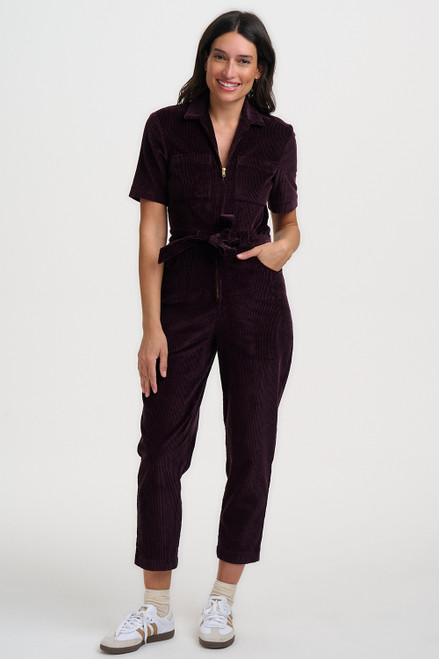 Meredith Boiler suits Dark Plum Cord