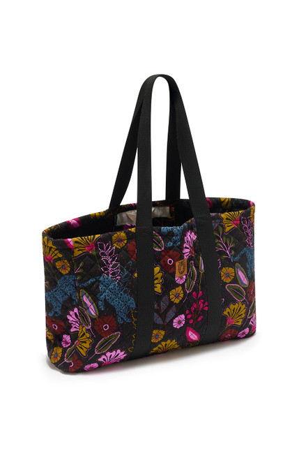 Haven Quilted Tote Black, Jungle Panther - One Size