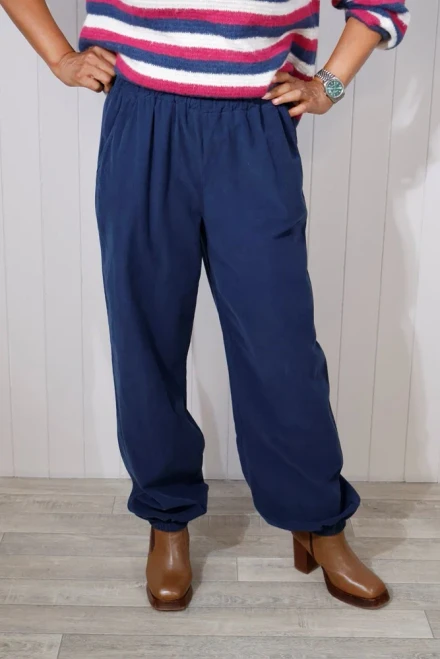 Cord Balloon Trousers ~ Navy