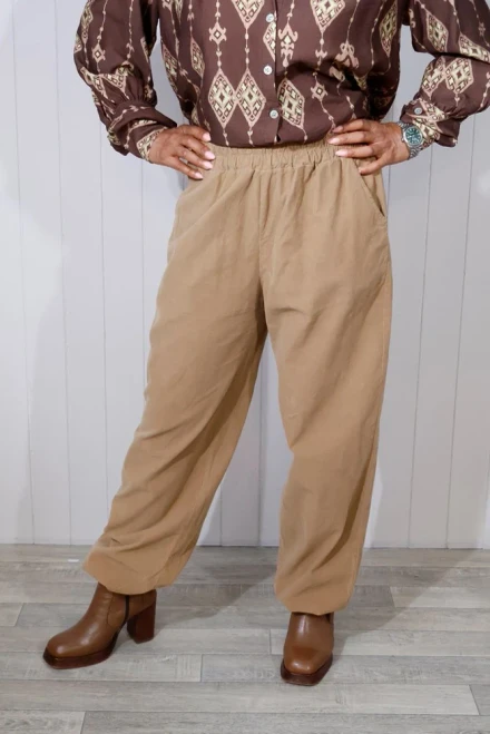 Cord Balloon Trousers ~ Camel