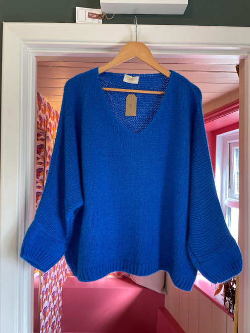 Mohair jumper ~ Royal Blue