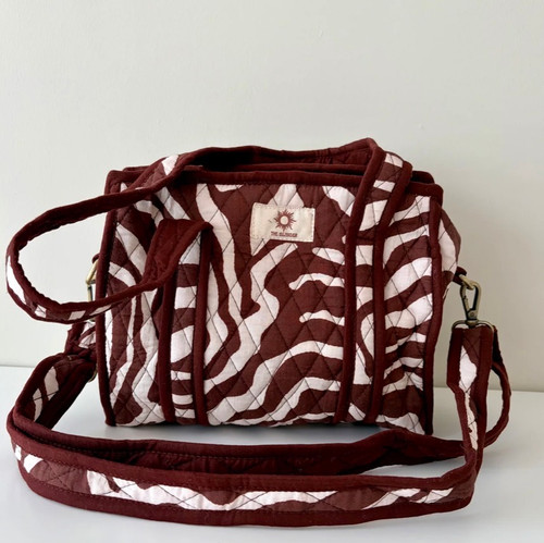 The Islander ~ Brown Zebra Mini Tote