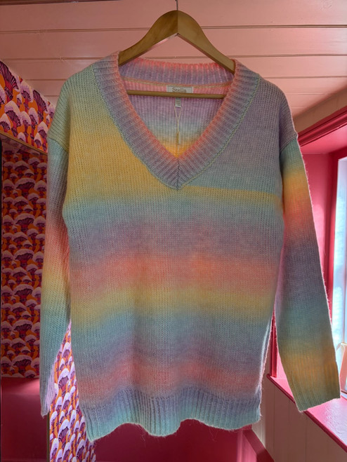 V Neck Jumper ~ Multicolour