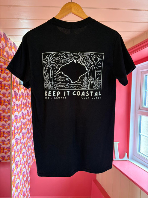 Cozy Coast ~ Keep It Coastal Black T-Shirt