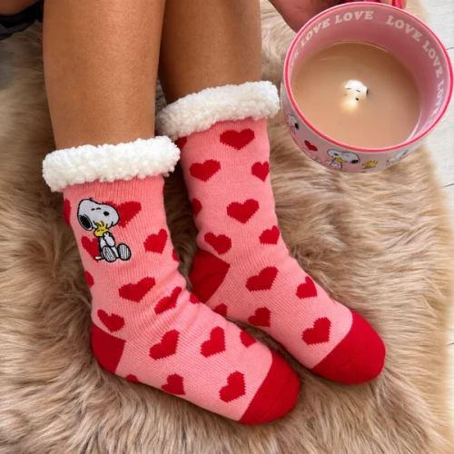 Peanuts Love Slipper Socks
