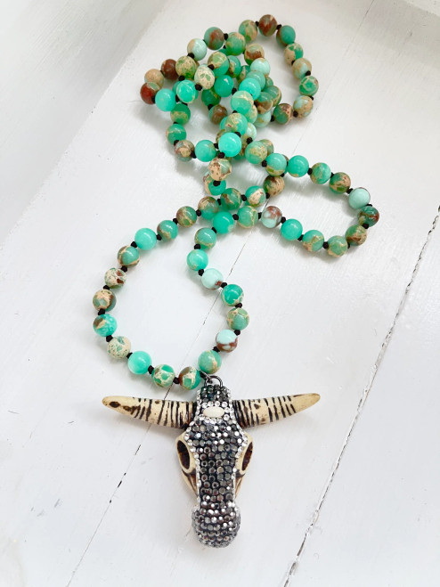Wild Spirit Jade Buffy Necklace Wild Spirit Jade Buffy Necklace