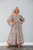GI Floral Petal Shirred Maxi Dress White