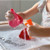 Scrunch Mini Bath Buckets ~ Flamingo Pink, Strawberry Red & Pumpkin