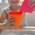 Scrunch Mini Bath Buckets ~ Flamingo Pink, Strawberry Red & Pumpkin