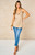 Tessa Cowl Neck Vest Top ~ Gold