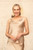Tessa Cowl Neck Vest Top ~ Gold