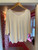 V-Neck Short Sleeved Top ~ White