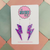 Heather Filby ~ Large Lilac Lightning Bolt Earrings