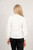 Miss Shorthair - Ophelia Grandad Collar Shirt ~ White, Pleated