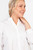 Miss Shorthair - Ophelia Grandad Collar Shirt ~ White, Pleated