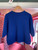 Waffle Knit Boxy Jumper ~ Royal Blue