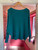 G7 Pearl Back Batwing Jumper Teal