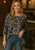 Leopard Fine Mesh Knit Top ~ Black