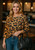 Leopard Fine Mesh Knit Top ~ Natural