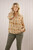 Abstract Collard Blouse ~ Camel