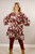 Leaf Print Tunic ~ Wine