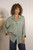 Silk Button Front Shirt ~ Khaki