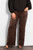Miss Shorthair Max Wide Leg Trousers ~ Brown Velvet Leopard