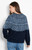Miss Shorthair Tilda Wool Blend Jumper ~ Navy Blue/Blue Scandi
