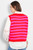 Miss Shorthair Betsy Wool Blend Tank Top ~ Red/Fuchsia Striped
