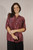 Washed Circle Blouse ~ Bordeaux