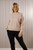 Marl Two Tone Jumper ~ Light Pink