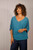 Lurex Batwing Top ~ Teal