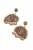 Beaded Gold Hedgehog Drop Earrings