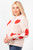 Lexi Love Heart Cardigan ~ Cream/Red