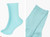 Glitter Socks bevelled Top ~ Duck Egg Blue