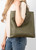 Paloma Shoulder Bag ~ Khaki Pebble Grain Italian Leather